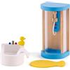 Hape Bagno con Doccia per Casa delle Bambole Multicolore | Mobili in Miniatura di Qualità | Gioco di Ruolo dai 3 Anni