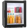 KLARSTEIN Brooklyn Mini Frigo da Camera, Frigo Portatile da Ufficio, Mini Frigo Bar con LED, Ripiani Rimovibili, Ideale per Campeggio e Skin Care, 12-18°C, 30L