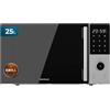 Cecotec Microonde Digitale con Grill 25L Proclean 2500. 850W, Grill 1200W, Convezione 2200W, 8 Programmi, 5 Livelli di Potenza, Piatto 315mm, Timer 60m, Sicurezza Bambini, Tattile