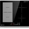 AMZCHEF 60cm Piano cottura induzione, 4 zone (2 Flex 2-in-1), 7200W