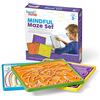 hand2mind Learning Resources Set da 3 Labirinti della consapevolezza , Tavolette per la respirazione double-face da seguire con le dita, Mindfulness per bambini, Giocattolo di apprendimento socio-emotivo