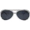 Bristol Novelty- Occhiali da Sole Rock Star, Colore Argento, Taglia Unica, BA244