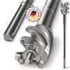 SCHWABENBACH® Punta SDS Max 65mm x 600mm - Lunghezza utile 480mm - Punta Trapano Lunga per Calcestruzzo e Cemento Armato - Perforazione Profonda Muro - Qualità Premium 6 Taglienti