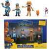 Jakks Pacific Dog Man Multipack - Set di Action Figures Articolate 6cm ispirate al Film Dog Man, Include Lil Petey, Petey, Chief e Flippy - Perfetto per i Fan di Dogman e Amanti delle Avventure!