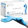 MEDICAL FUTURA - 100 Guanti in Nitrile XL Blu Monouso Anallergici Gr. 4.5, Senza Polvere, Senza Lattice, Ottimi per Estetisti, Tatuatori, Officine, Ambiti Medici e Manipolazione Alimenti (XL, Blu)