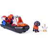 Paw Patrol: Search & Rescue, Veicolo Acquatico Hovercraft di Salvataggio di Zuma, con 2 Personaggi, Barca Giocattolo a Retrocarica, Giocattoli per Bambini e Bambine, 3+ Anni