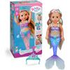 BABY born Sirena - Bambola di 43 cm - Capelli di alta qualità con ciocche colorate - Coda luminosa - Funziona a batteria - Adatta a bambini dai 3 anni in su