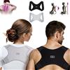 BACK BODYGUARD Correttore Posturale - Cervicale - Fascia Schiena Dritta - Correttore Posturale Spalle Schiena - Fascia Posturale Spalle e Schiena, Grigio, L
