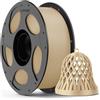 ANYCUBIC PLA Filamento per Stampante 3D, Filamento di Stampa Intelligente Identificazione Intelligente, Bobina Rimovibile e Riutilizzabile, Dimensioni +/- 0,02 mm, Marrone Chiaro, 1KG