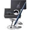 novium Hoverpen Interstellar - Penna fluttuante da scrivania, levitazione magnetica, design ispirato allo spazio, penna a sfera con ricarica, idea regalo di lusso, Neptune Blue