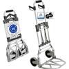 ATHLON TOOLS Carrello pieghevole per carichi pesanti, 150 kg, certificato TÜV, in alluminio, grandi ruote con cuscinetti a sfera con battistrada morbido, 2 corde di espansione