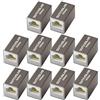 Dutevolns Accoppiatore Ethernet 10Gbps 10 Pezzi, Connettore RJ45 adattatore di espansione con femmina a femmina, Estensore Ethernet per cavo Cat8 Cat7 Cat6 Cat5, Estendere lunga distanza 100m, Grigio