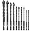 Lytool 10 Pezzi Punte Trapano Gres Porcellanato Vetro,Punte-Trapano 3-12mm per Gres,Vetro,Piastrelle,Ceramica, Granito,Marmo,Punta Piastrelle Trapani,Forare ad'acqua,per Trapani Manuali
