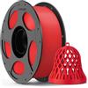 ANYCUBIC PLA Filamento per Stampante 3D, Filamento di Stampa Identificazione Intelligente, Bobina Rimovibile e Riutilizzabile, Dimensioni +/- 0,02 mm, Texture Rosso 1KG