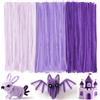 Ainiv 300PZ Scovolini Glitter per Lavoretti, Strisce Pulisci Tubi Pipe, Bastoncini Decorativi in Ciniglia, Scovolini per Artigianato, per Artigianato DIY Decorazione di Progetti Artistici, Serie Viola
