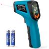 Tilswall Termometro IR Digitale (-50°C~600°C) con Laser Rosso e Display LCD - Misuratore di Temperatura Senza Contatto per Cucina, Forni, Industriale (Non per Umani), W301