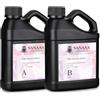 SANAAA Gomma siliconica liquida, stampi in silicone per versare, rapporto di miscelazione 1:1, 25 A, silicone per stampi in silicone, stampi in resina, stampi per candele, stampi fai da te (1100 g)