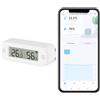 Zecamin Termometro igrometro digitale Smart, sensore di temperatura e umidità WiFi con avvisi dell'app, misuratore di temperatura per stanze con archiviazione ed esportazione dei dati, compatibile Alexa.1PCS