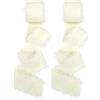 RUBY Nastro in voile bianco crema 2,5 cm × 20 m nastro regalo - Nastro in voile fatto a mano per confezioni regalo, matrimonio, fioraio, decorazione per la tavola e artigianato