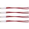 ZOREI Lampada Led 220V 0.5W, Compatibile Con Vimar Plana, Compatibile Con Vimar Arkè (4 PCS, Rosso)