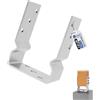 GeZu Impex Supporto per Pilastri a U 91 x 150 mm Set di 8 Zincato a Caldo Calcestruzzo in Staffa per Pilastri a U Supporto per Deck Base Rialzata