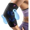Fitomo Tutore Epicondilite Gomito, Gomitiera per Epicondilite del Tennista e Golfista con 2 Cuscinetti di Compressione, per Alleviare il Dolore della Tendinite -1 Unità, M