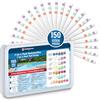 Veddelholzer Strisce test piscina Veddelholzer 7 in 1 (150 pezzi) - misurano valore pH, cloro libero, bromo, durezza totale, acido cianurico e alcalinità - analisi rapida dell'acqua per piscina & spa