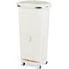 RELAX4LIFE Pattumiera Differenziata con 3 Secchi Rimovibili, Pedale, Ruote e Ganci Laterali, Cestino Salvaspazio per Cucina,Bagno (BEIGE, 38L - 3 Scomparti, Bicoperchio)