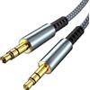 lalasis Cavo Aux,Audio Cavo Jack 3.5 To Jack Cavo Jack Stereo Da 3,5 [1,2 M] Cavo Jack Intrecciato In Nylon Per Autoradio,Cuffie,Pc,Cellulare,Impianto Stereo,Tablet,Altoparlante,Lettore Mp3/Mp4 Grigio
