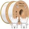 Creality Hyper PLA Filament Bianco+Bianco 2KG, Filamento Per Stampanti 3D per La Stampa Ad Alta Velocità, Durevole e Liscio, Prestazioni Di Overhang Accuratezza Dimensionale +/-0,03mm, 2 Rotoli