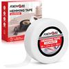 FIXCHORD Nastro Termoadesivo per Orlo, Nastro Wonder Web per Orli, Nastro Termoadesivo, Nastro per Tessuti Fusibili Extra Forte per Abbigliamento, Tende, Stiratura e Incollaggio, Bianco, 30M*30MM