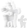Wukemaoyi Stampi in Silicone per Resina, Stampo per Candele in Resina Epossidica, Stampi Silicone Natale, Stampi in Silicone per Gesso Colata Candele Decorazioni Natalizie Alce(Forma di Alce)