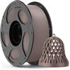 ANYCUBIC PLA Filamento per Stampante 3D, Filamento di Stampa Intelligente Identificazione Intelligente, Bobina Rimovibile e Riutilizzabile, Dimensioni +/- 0,02 mm, Marrone, 1KG