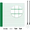WOLTU Rete per pollame,Rete Verde per Recinzione con Pali 25x1,2 m, Recinzione da Giardino a Maglia con Picchetti, Funi e Fascette, per Frutteti, Fattorie, Animali, Orti, in PE 53g/m²,Verde