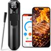 maxtachi Termometro Cucina con Bluetooth, Termometro Carne via App con Timer e Allarme, IP67 Impermeabilizzazione e olio, Termometro Carne Wireless per BBQ, Forno, Grill, Girarrosto, Griglia, Cucina