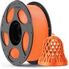 ANYCUBIC PLA Filamento per Stampante 3D, Filamento di Stampa Intelligente Identificazione Intelligente, Bobina Rimovibile e Riutilizzabile, Dimensioni +/- 0,02 mm, Arancione, 1KG
