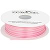 100%MOSEL 100% Mosel Nastro di Raso, in Rosa (3 mm x 100 m), Nastro da Regalo finitura lucida, Nastro elegante per Decorazioni & Creazioni, per Confezionare Regali speciali, per Matrimoni, e molto altro
