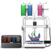 Anycubic Kobra X Combo Stampante 3D per Principianti, Essiccazione Durante la Stampa, Stampa con Filamenti Morbidi e Rigidi, Velocità di Stampa di 600 mm/s, Dimensioni di Stampa 260 x 260 x 260 mm