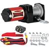 DRAGON WINCH - Verricello Elettrico Maverick 12V 2000 lbs 907 kg Cavo in Acciaio 10m per Aratri, Quad, ATV e UTV | resistente alla neve e alla sabbia I Argano Accessori Inclusi (senza telecomando)