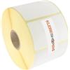 KLEBESHOP24 Etichette termiche dirette, autoadesive per stampante termica, 1000 pezzi, nucleo da 2,5 cm, 60 x 40 mm, rotolo da 1000 pezzi