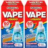 Eurocali 2x Vape Classic Ricarica Liquida per Diffusore Elettrico Repellente Antizanzara Efficace Contro Zanzare Comuni e Tigre Presidio Medico Chirurgico - 120 Notti di Protezione