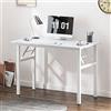 SogesHome Scrivania per computer compatta tavolino pieghevole 100 x 60 x 75 cm Poste di lavoro per computer per ufficio/casa, tavolo da scrittura/cena