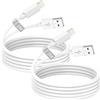 Poutek Cavo iPhone Originale A pple Certificato MFi,Cavo Lightning 2M 2Pezzi, cavo Ricarica iPhone Cavetto IPhone Carica Rapida Filo Caricatore per iphone 14 13 12 11 Pro Max/Mini/XS/8/7/6 Plus/SE/i Pad