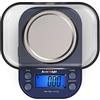 ACCUWEIGHT 255 Mini Bilancia di Precisione Digitale per Cucina Gioielli Oro Bilancia Tascabile Elettronica 300g/0,01g con Tara Alimenti Pesa Bilance