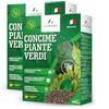 LERAVA Concime Piante Verdi (2x800 g) - Fertilizzante organico per piante verdi da interno - Nutrizione completa con azoto fosforo potassio per fogliame rigoglioso - Per cura delle piante