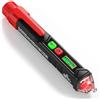 KAIWEETS Tester di Tensione Senza Contatto, KAIWEETS Cercafase, Rilevatore di Tensione a Doppia Sensibilità 12V/48V-1000V, Display LCD, Test Filo Fase/Neutro, Torcia, Allarme Acustico