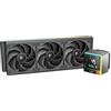 Sudokoo ENERGLO 360 Dissipatore Liquido 360mm : CPU Liquid Cooler AIO con Schermo LCD a Segmenti - Raffreddamento PC con Tre Ventole PWM FDB & Pompa PWM per Intel LGA1851/1700/1200/115X AMD AM5/AM4