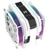 SIMPLETEK - Dissipatore ad Aria CPU RGB con LCD M120D-PLUS II | LGA 1700 1200 2011 2066 1366 1150 1151 1156 1155 | 230W, Ventola 120 mm | Bianco