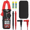 KAIWEETS Pinza Amperometrica Digitale TRMS, Multimetro Portatile Auto Range 2000 Conteggi, Misura Corrente AC 400A e Tensione AC/DC 600V, Tester di Continuità, Resistenza e Diodi, KC400