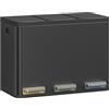 Hzuaneri Pattumiera Differenziata Cucina, Secchio Spazzatura a Pedale 3 x 15 L, Acciaio Inox, Sistema Raccolta Differenziata con Secchi Rimovibili e 1 Rotolo di Sacchetti Incluso, Nero SW04599B
